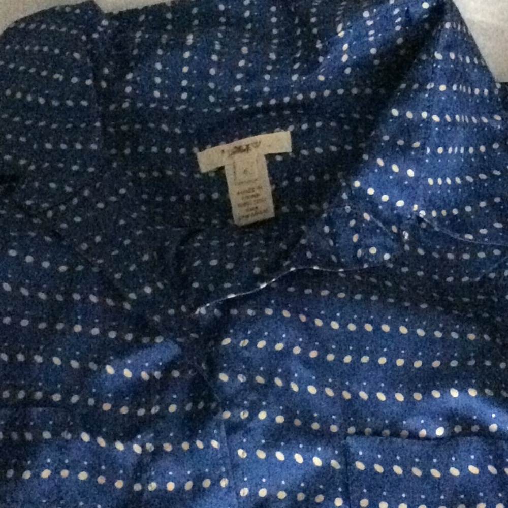 J.Crew silk button down top